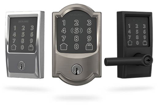 schlage smart locks in different styles