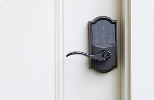 smart door lever for keyless access
